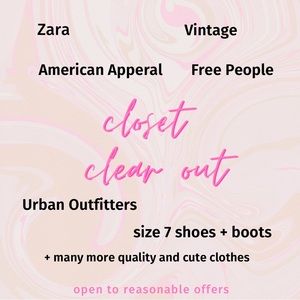 ✨💕CLOSET CLEAR OUT SALE💕✨